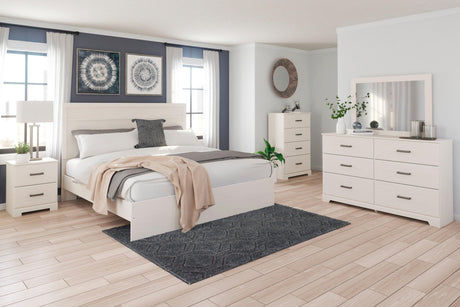 Stelsie White Panel Bedroom Set by Ashley at Eve Furniture