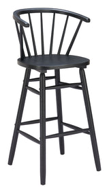 Stenger Black Barstool (Set of 2) by Zuomod at Eve Furniture