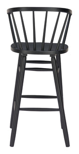 Stenger Black Barstool (Set of 2) by Zuomod at Eve Furniture