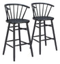 Stenger Black Barstool (Set of 2) by Zuomod at Eve Furniture