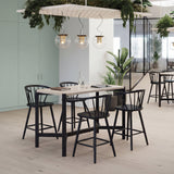Stenger Black Counter Stool (Set of 2) by Zuomod at Eve Furniture