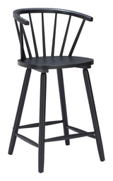 Stenger Black Counter Stool (Set of 2) by Zuomod at Eve Furniture