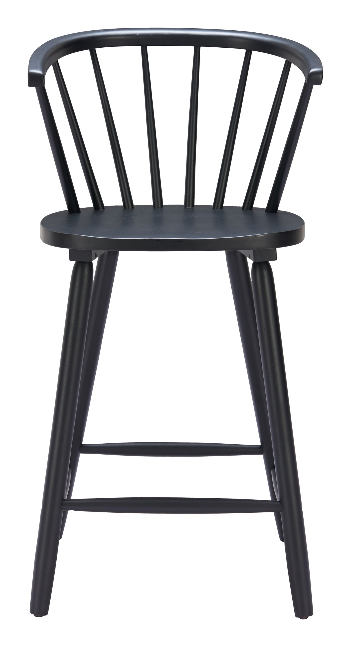 Stenger Black Counter Stool (Set of 2) by Zuomod at Eve Furniture