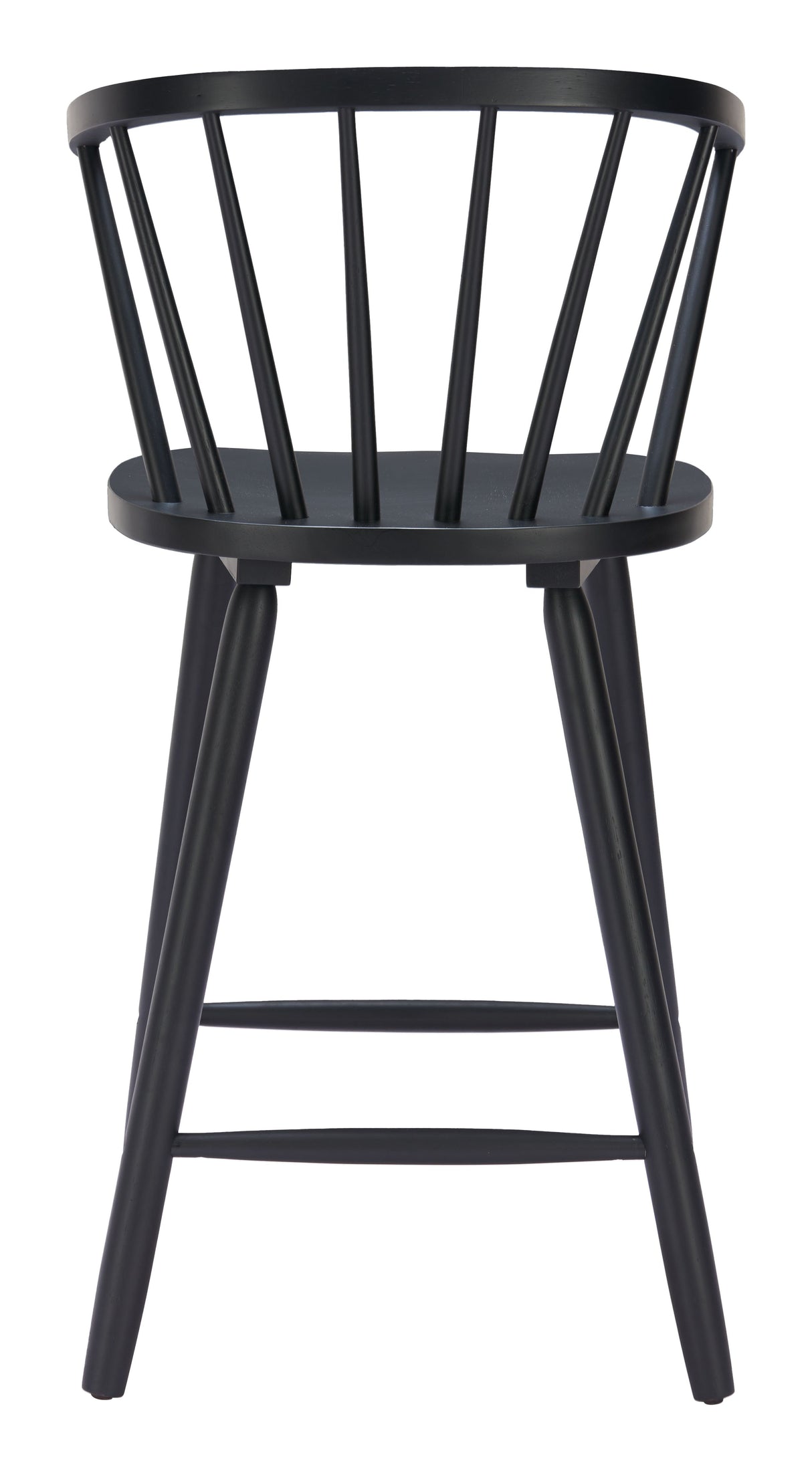 Stenger Black Counter Stool (Set of 2) by Zuomod at Eve Furniture