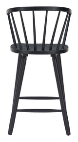 Stenger Black Counter Stool (Set of 2) by Zuomod at Eve Furniture