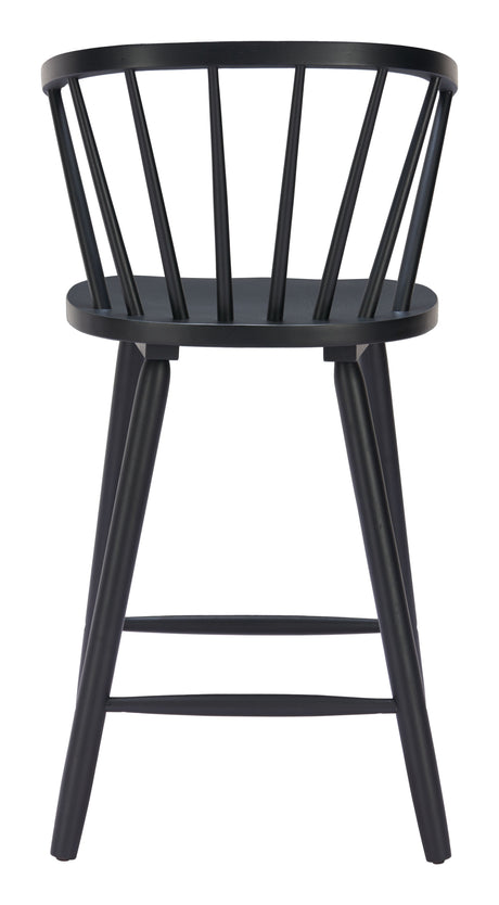 Stenger Black Counter Stool (Set of 2) by Zuomod at Eve Furniture