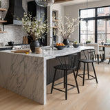 Stenger Black Counter Stool (Set of 2) by Zuomod at Eve Furniture