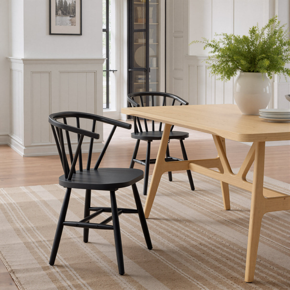 Stenger Black Dining Chair (Set of 2) by Zuomod at Eve Furniture