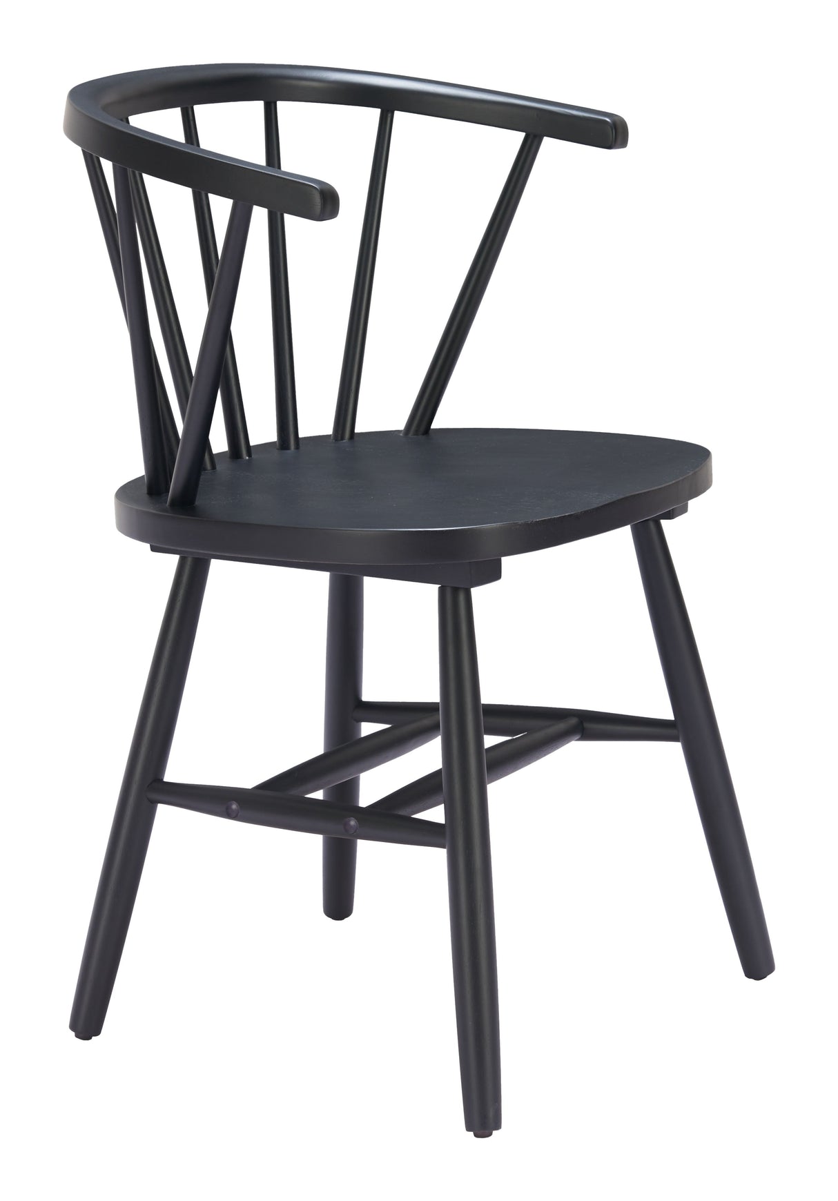 Stenger Black Dining Chair (Set of 2) by Zuomod at Eve Furniture