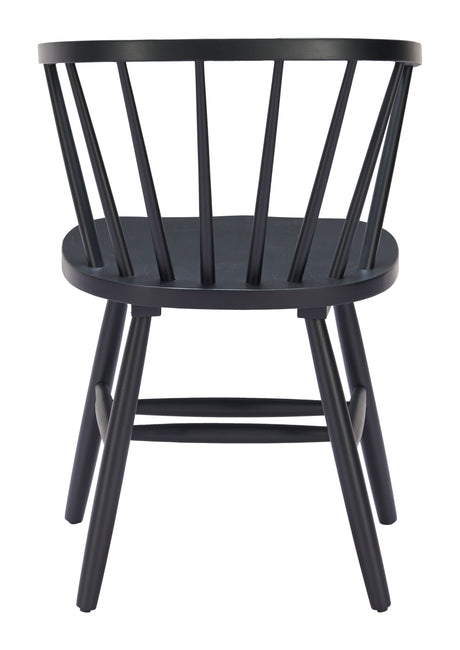 Stenger Black Dining Chair (Set of 2) by Zuomod at Eve Furniture