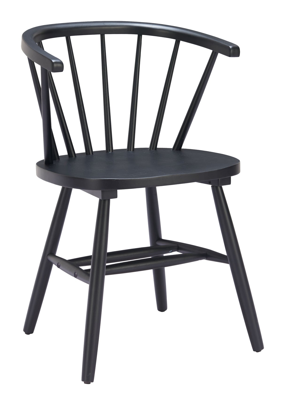 Stenger Black Dining Chair (Set of 2) by Zuomod at Eve Furniture
