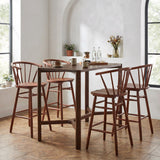 Stenger Walnut Barstool (Set of 2) by Zuomod at Eve Furniture