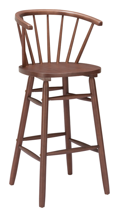 Stenger Walnut Barstool (Set of 2) by Zuomod at Eve Furniture