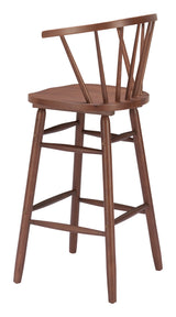 Stenger Walnut Barstool (Set of 2) by Zuomod at Eve Furniture