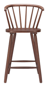 Stenger Walnut Counter Stool (Set of 2) by Zuomod at Eve Furniture