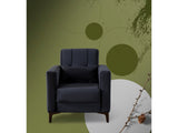 Step Gray Convertible Chair by Furnia at Eve Furniture