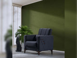 Step Gray Convertible Chair by Furnia at Eve Furniture