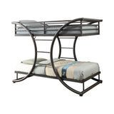 Stephan Gunmetal Twin over Twin Bunk Bed