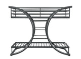 Stephan Gunmetal Twin over Twin Bunk Bed