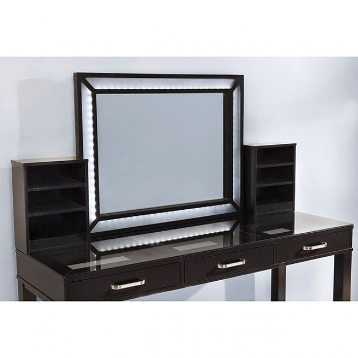 Stephanie Obsidian Gray Vanity Set by Furniture of America at Eve Furniture