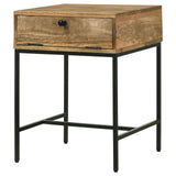 Stephie Honey Brown 1-drawer Rectangular End Table by Coaster at Eve Furniture