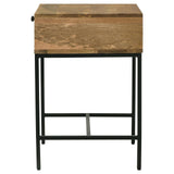 Stephie Honey Brown 1-drawer Rectangular End Table by Coaster at Eve Furniture