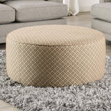 Stephney Gold/Gray Ottoman by Furniture of America at Eve Furniture