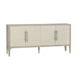 Sterling Beige Four-Door Sideboard by Crestview at Eve Furniture