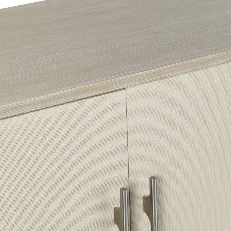 Sterling Beige Four-Door Sideboard by Crestview at Eve Furniture