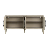 Sterling Beige Four-Door Sideboard by Crestview at Eve Furniture
