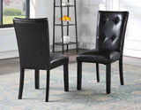 Sterling Cordovan Dark Cherry Marble Top Dining Room Set by Steve Silver at Eve Furniture