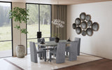 Sterling Gray Rectangular Faux Marble Dining Table by Coaster at Eve Furniture