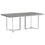 Sterling Gray Rectangular Faux Marble Dining Table by Coaster at Eve Furniture