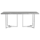 Sterling Gray Rectangular Faux Marble Dining Table by Coaster at Eve Furniture