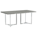 Sterling Gray Rectangular Faux Marble Dining Table by Coaster at Eve Furniture