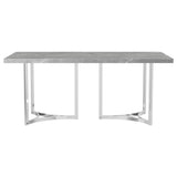 Sterling Gray Rectangular Faux Marble Dining Table by Coaster at Eve Furniture