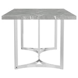 Sterling Gray Rectangular Faux Marble Dining Table by Coaster at Eve Furniture