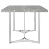 Sterling Gray Rectangular Faux Marble Dining Table by Coaster at Eve Furniture