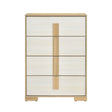 Sterling Natural/White Chest by Homelegance at Eve Furniture