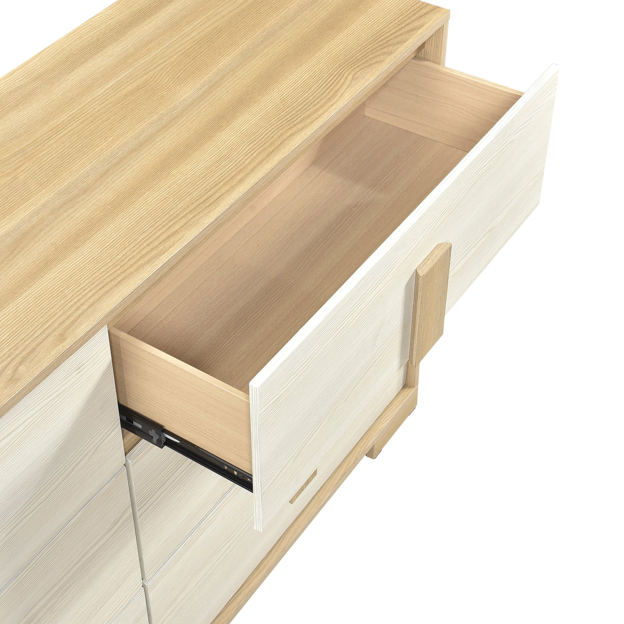 Sterling Natural/White Dresser by Homelegance at Eve Furniture