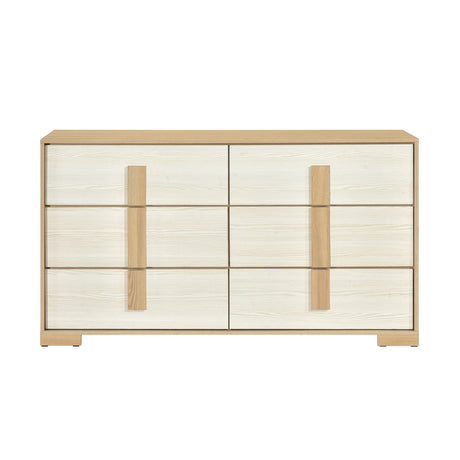 Sterling Natural/White Dresser by Homelegance at Eve Furniture