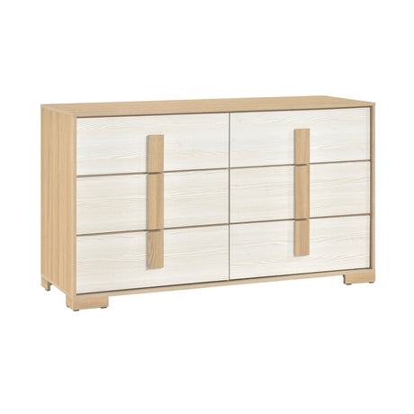 Sterling Natural/White Dresser by Homelegance at Eve Furniture