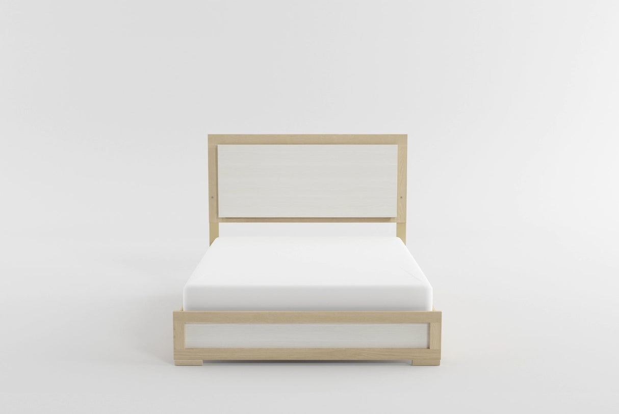 Sterling Natural/White LED California King Bed by Homelegance at Eve Furniture