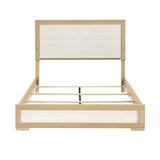 Sterling Natural/White LED California King Bed by Homelegance at Eve Furniture