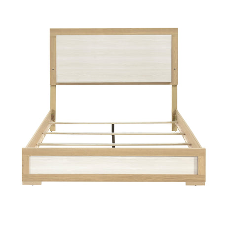 Sterling Natural/White LED California King Bed by Homelegance at Eve Furniture