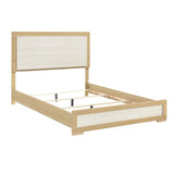 Sterling Natural/White LED California King Bed by Homelegance at Eve Furniture