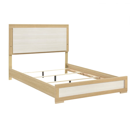 Sterling Natural/White LED California King Bed by Homelegance at Eve Furniture