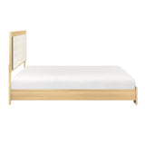 Sterling Natural/White LED California King Bed by Homelegance at Eve Furniture