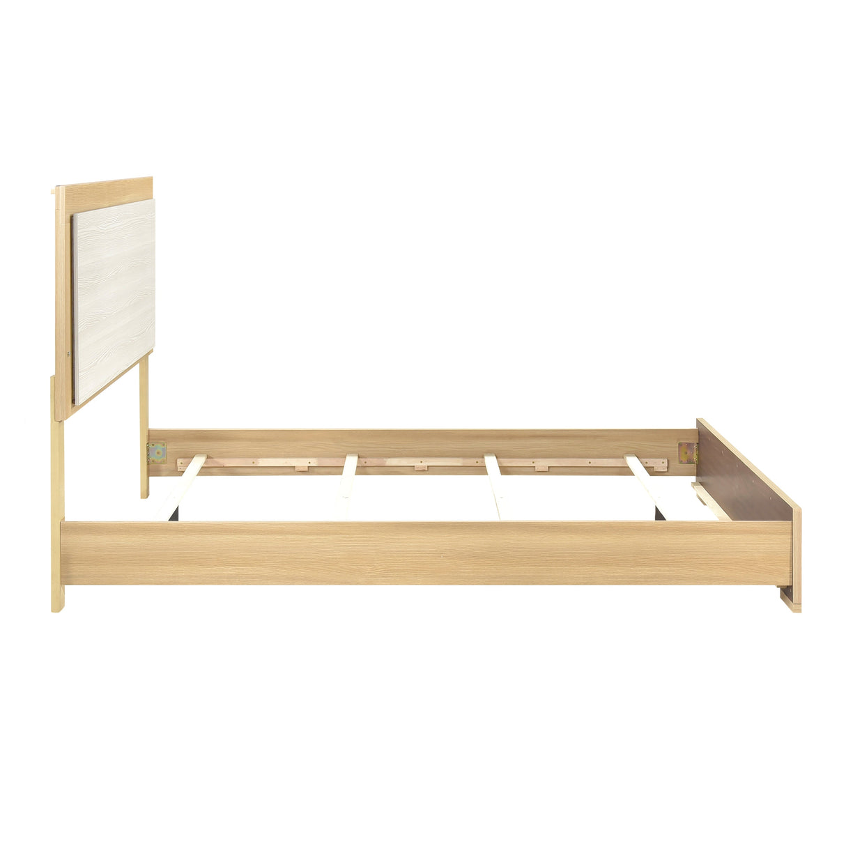 Sterling Natural/White LED California King Bed by Homelegance at Eve Furniture