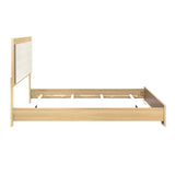 Sterling Natural/White LED California King Bed by Homelegance at Eve Furniture